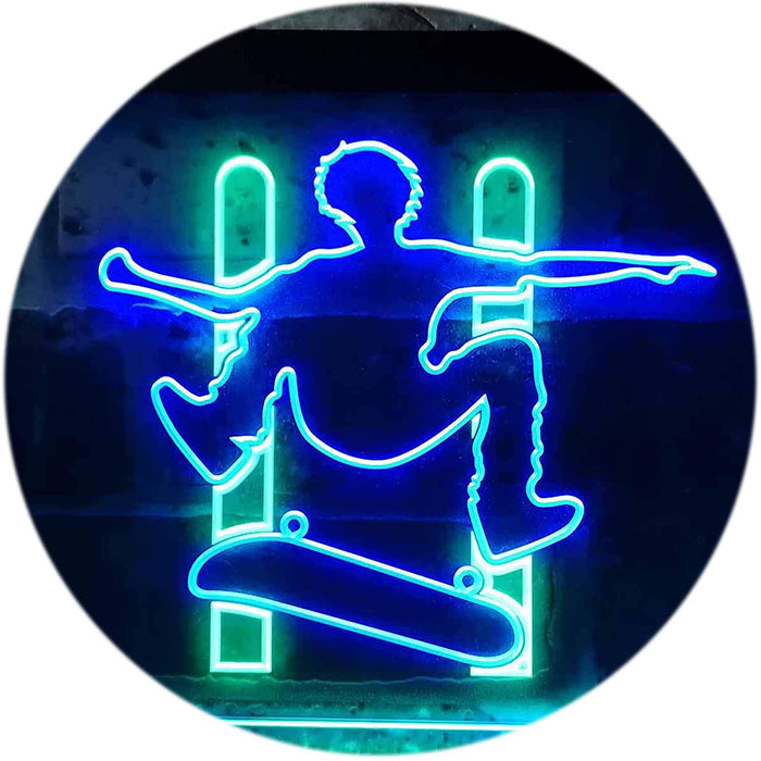 Kids Room Decor Skateboard Jump LED Neon Light Sign - Way Up Gifts