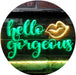 Lips Hello Gorgeous LED Neon Light Sign - Way Up Gifts