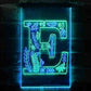 Family Name Letter E Monogram Initial LED Neon Light Sign - Way Up Gifts