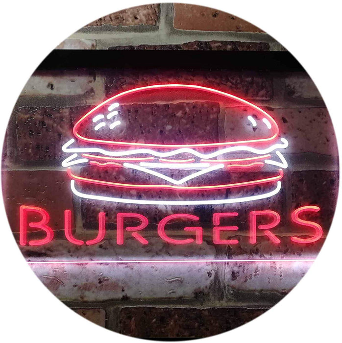 Hamburgers Burgers LED Neon Light Sign - Way Up Gifts