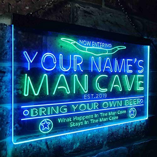 Custom Western Theme Man Cave LED Neon Light Sign - Way Up Gifts