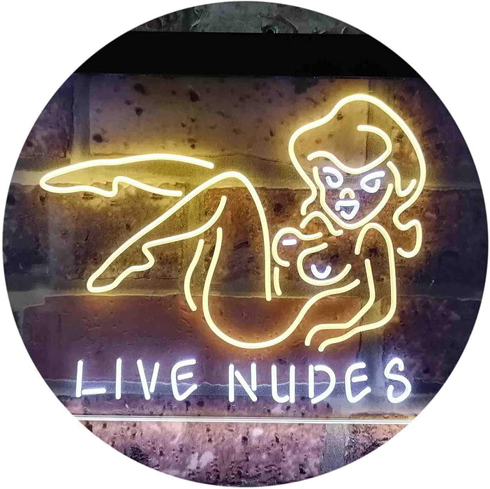 Live Nudes Sexy Lady LED Neon Light Sign - Way Up Gifts