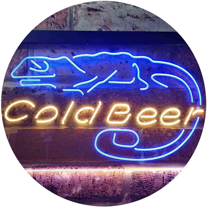 Lizard Cold Beer LED Neon Light Sign - Way Up Gifts