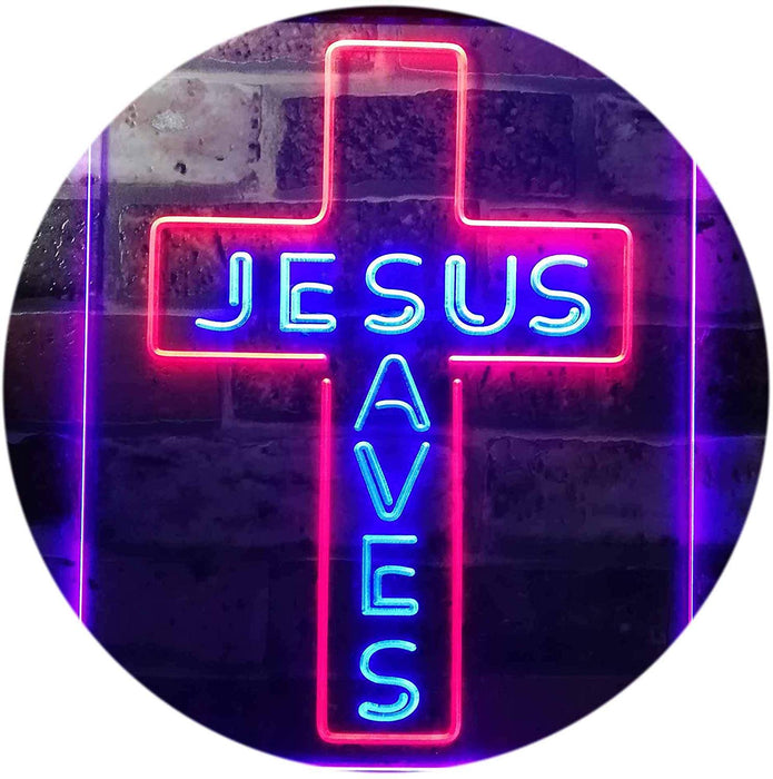 Jesus Saves LED Neon Light Sign - Way Up Gifts