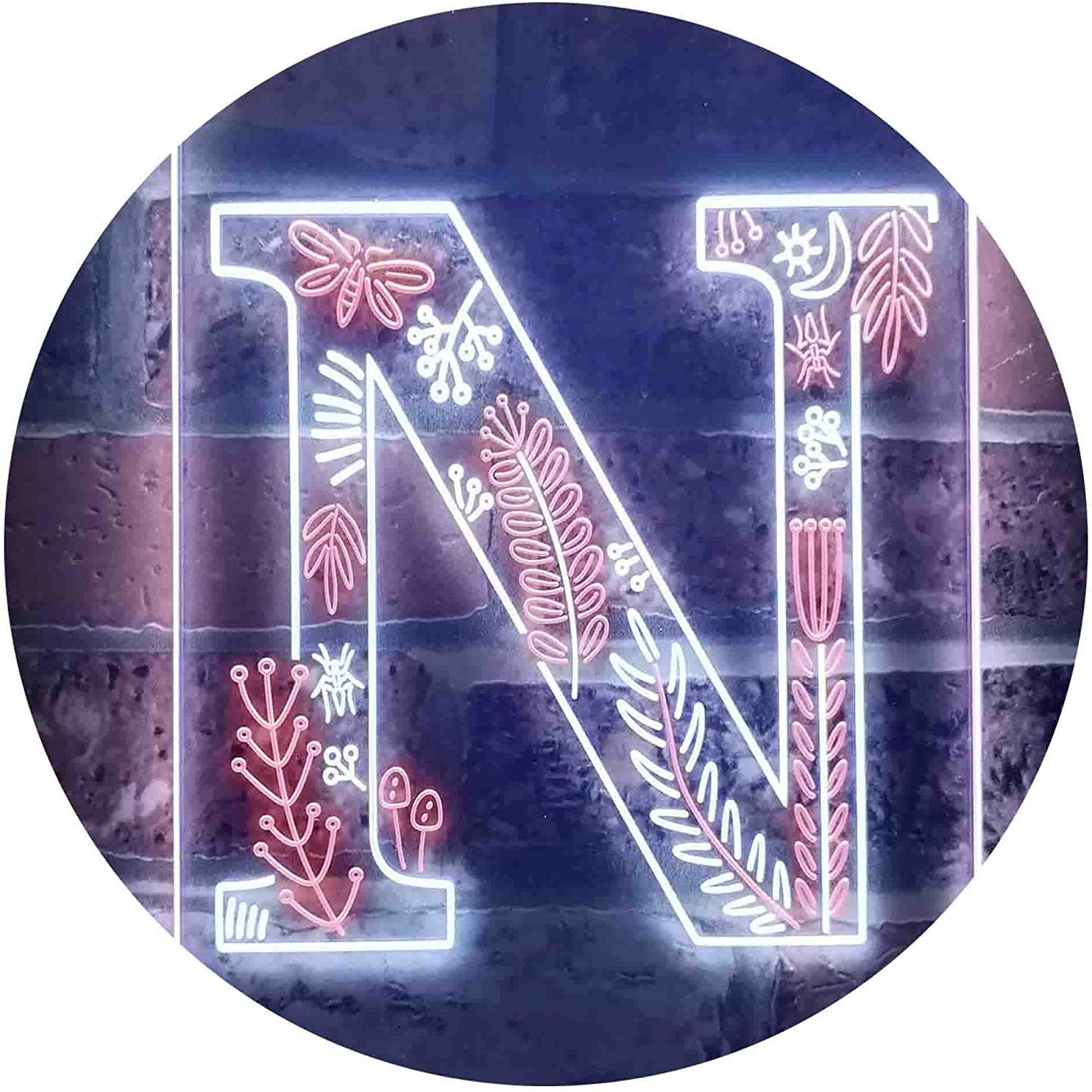 Buy Family Name Letter N Monogram Initial LED Neon Light Sign – Way Up Gifts