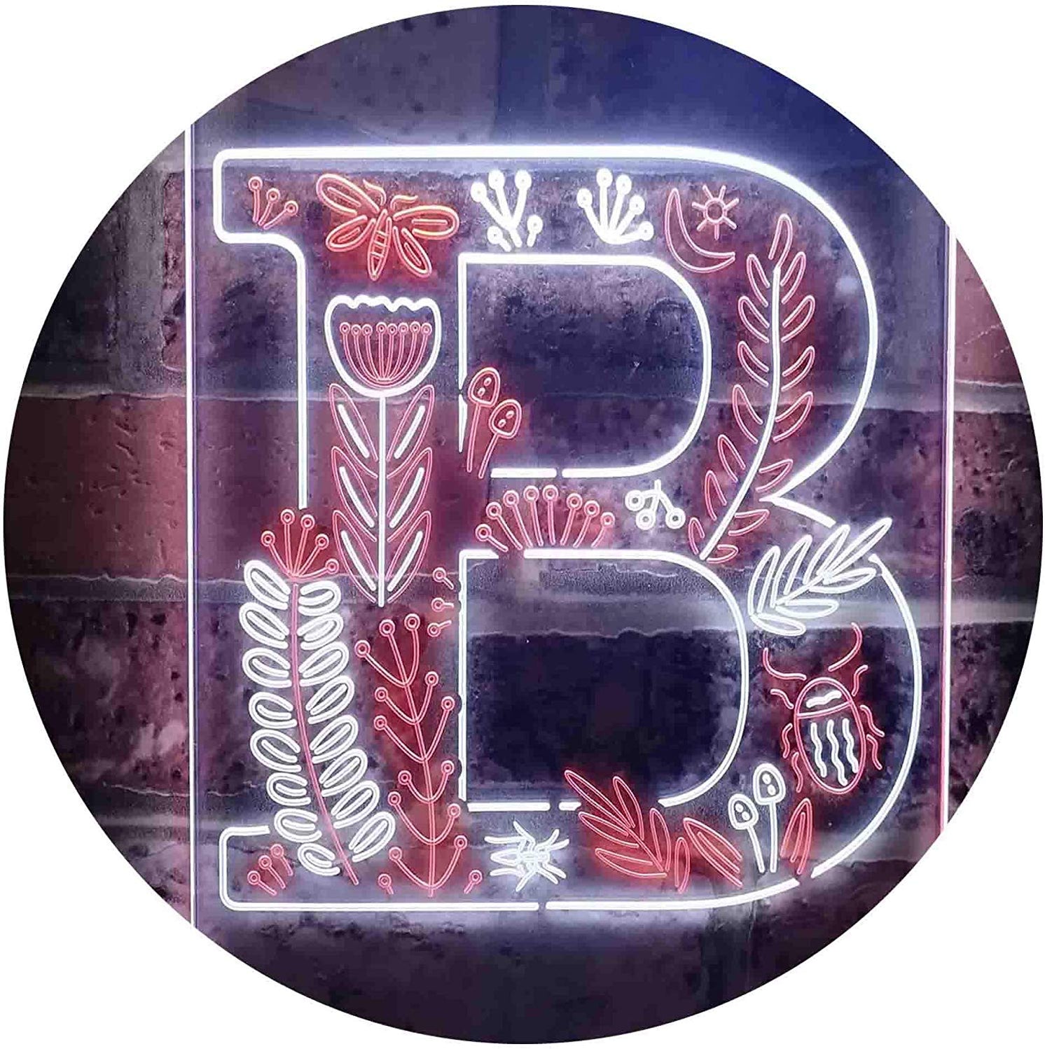 Buy Family Name Letter B Monogram Initial LED Neon Light Sign — Way Up ...