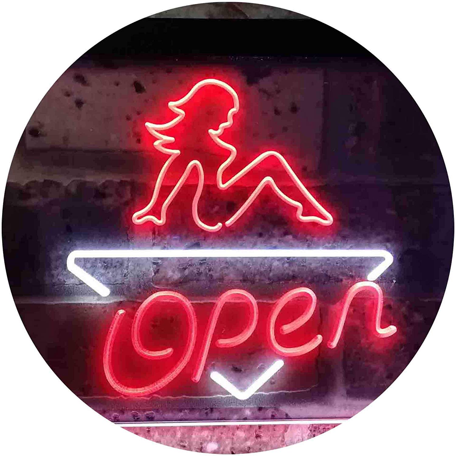 Sexy Girl Open LED Neon Light Sign