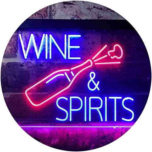 Wine and Spirits LED Neon Light Sign - Way Up Gifts