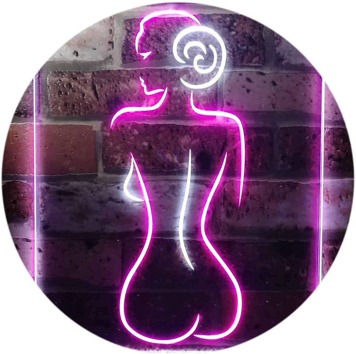 Lady Back Sexy Woman Man Cave LED Neon Light Sign - Way Up Gifts