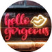 Lips Hello Gorgeous LED Neon Light Sign - Way Up Gifts