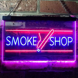 Buy Tobacco Cigarettes Cigars Smoke Shop LED Sign — Way Up Gifts