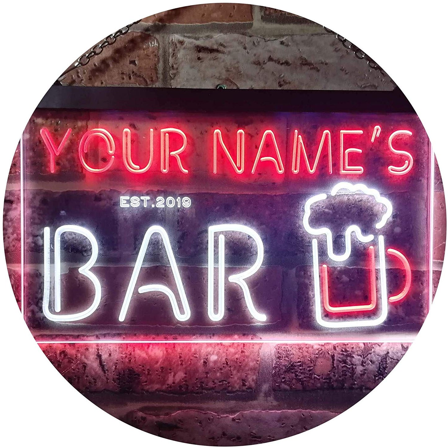 Custom Bar LED Neon Light Sign - Way Up Gifts