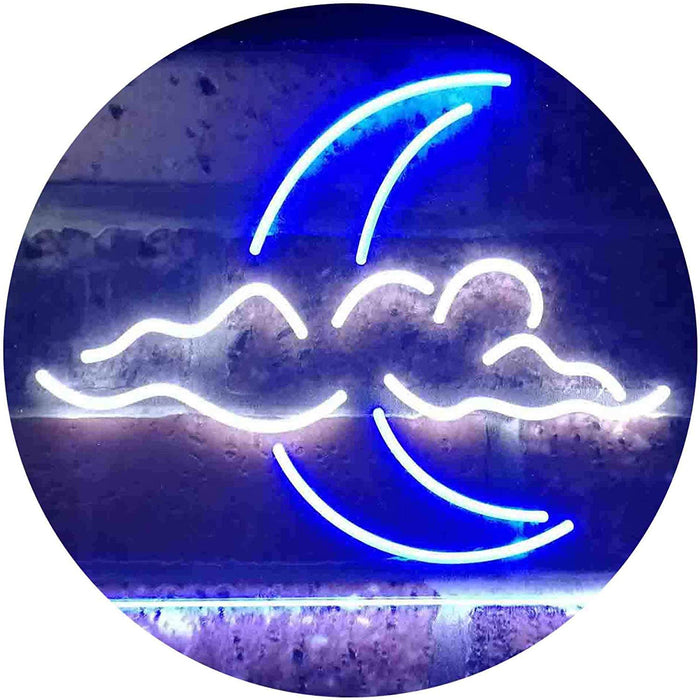 Cloud Moon LED Neon Light Sign - Way Up Gifts