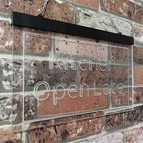 Restaurant Bar Kitchen Open Late LED Neon Light Sign - Way Up Gifts