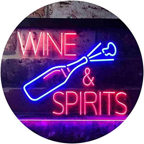 Wine and Spirits LED Neon Light Sign - Way Up Gifts