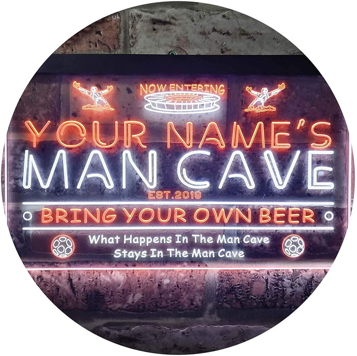 Custom Sports Soccer Theme Man Cave LED Neon Light Sign - Way Up Gifts