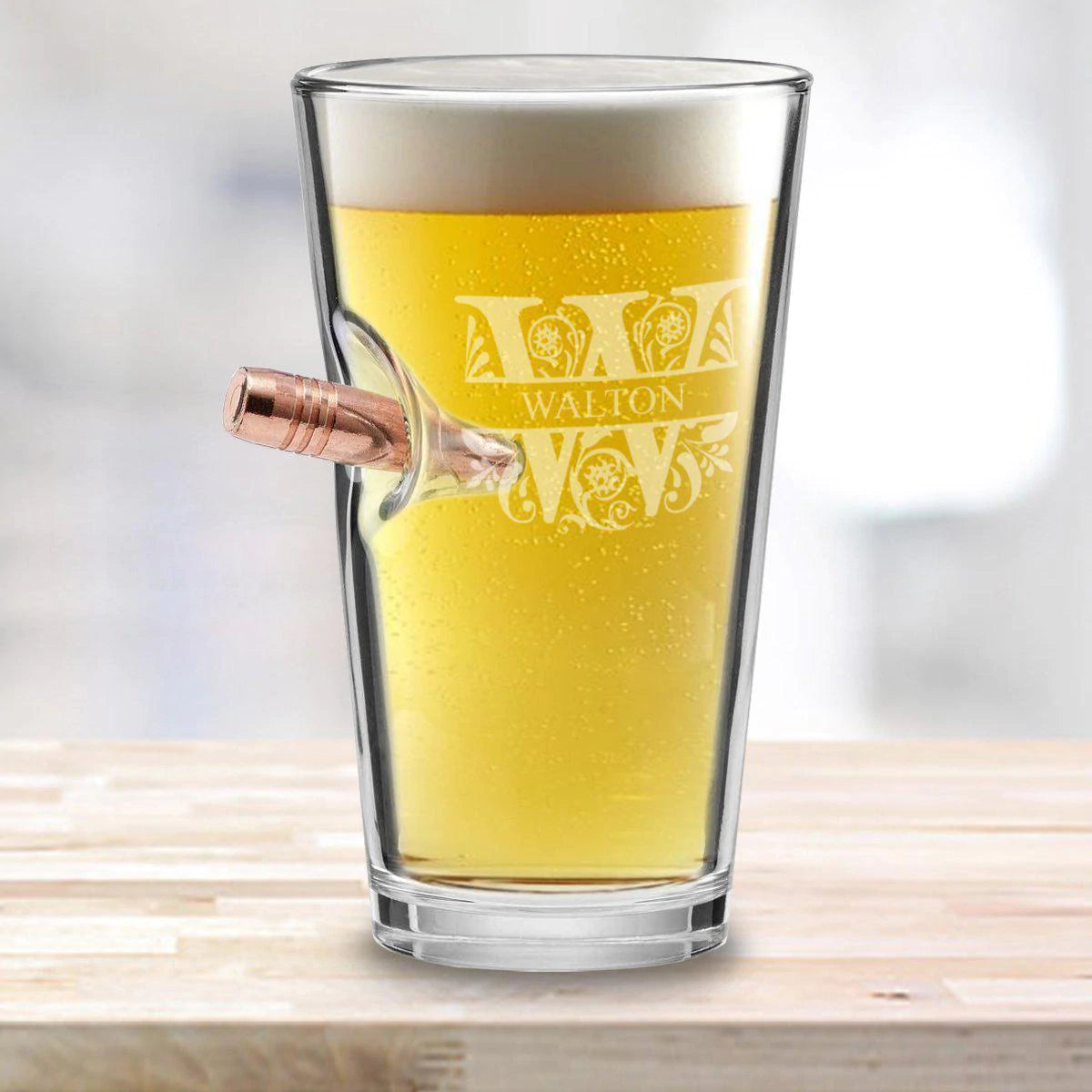 Personalized Groomsman Beer Can Glass/Engraved Beer Can Glass 16