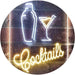 Cocktail Shaker Drinks Cocktails LED Neon Light Sign - Way Up Gifts