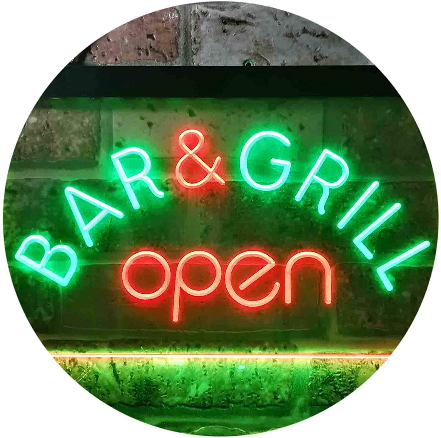 Bar & Grill Restaurant Open LED Neon Light Sign - Way Up Gifts
