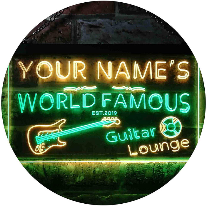 Custom Guitar Lounge Music Room Studio LED Neon Light Sign - Way Up Gifts