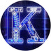 Family Name Letter K Monogram Initial LED Neon Light Sign - Way Up Gifts