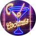 Cocktails Glass Bar Display LED Neon Light Sign - Way Up Gifts