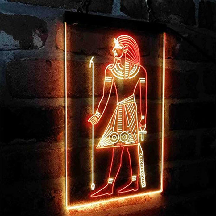 Egyptian Pyramids Ancient Egypt Menes Pharaoh LED Neon Light Sign - Way Up Gifts
