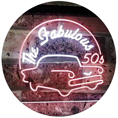 The Fabulous 50s LED Neon Light Sign - Way Up Gifts