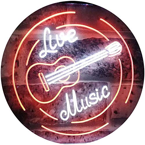 Live Music Guitar Band Room Studio LED Neon Light Sign - Way Up Gifts