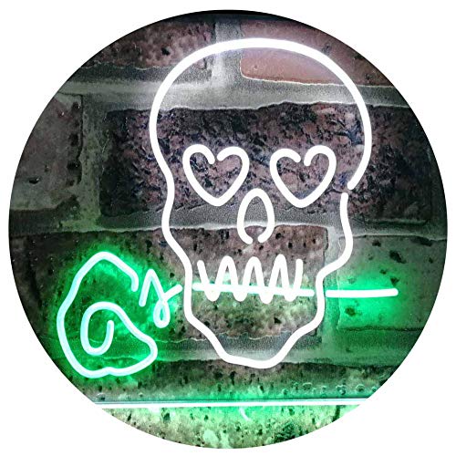Skull with Rose LED Neon Light Sign - Way Up Gifts