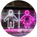 Restrooms LED Neon Light Sign - Way Up Gifts