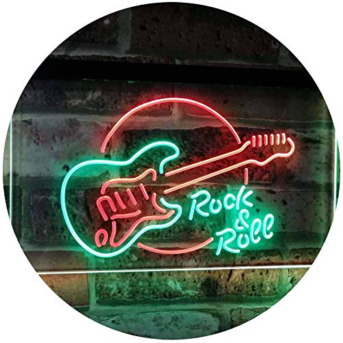 Guitar Rock & Roll Band Music LED Neon Light Sign - Way Up Gifts