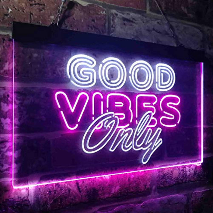 Good Vibes Only Party Room LED Neon Light Sign - Way Up Gifts