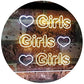 Hearts Girls Girls Girls LED Neon Light Sign - Way Up Gifts