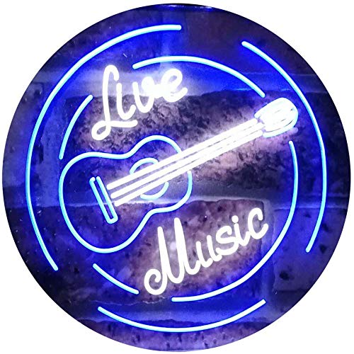 Live Music Guitar Band Room Studio LED Neon Light Sign - Way Up Gifts