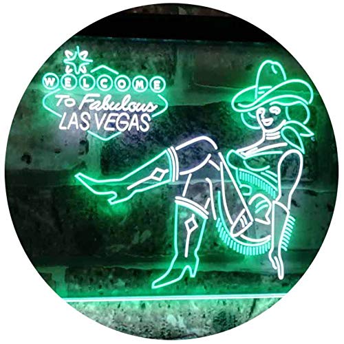 Cowgirl Welcome to Las Vegas LED Neon Light Sign - Way Up Gifts