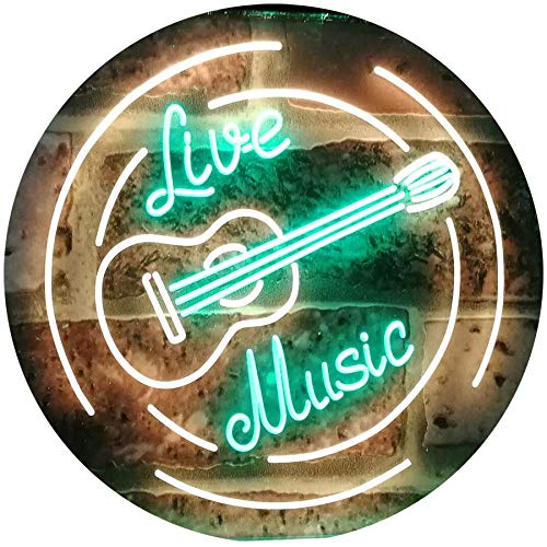 Live Music Guitar Band Room Studio LED Neon Light Sign - Way Up Gifts