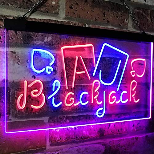 Poker Blackjack LED Neon Light Sign - Way Up Gifts