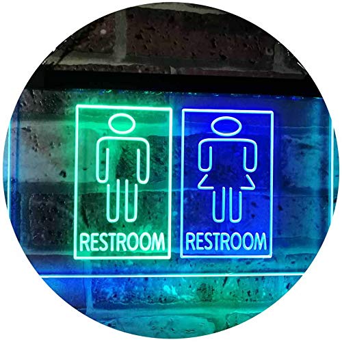 Male Female Restroom LED Neon Light Sign - Way Up Gifts
