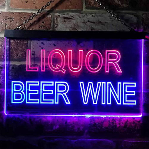 Liquor Beer Wine LED Neon Light Sign - Way Up Gifts