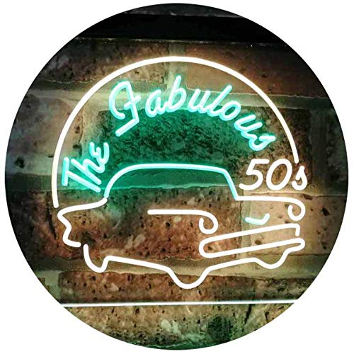 The Fabulous 50s LED Neon Light Sign - Way Up Gifts