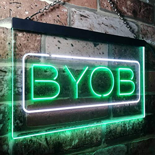 Bring Your Own Beer BYOB LED Neon Light Sign - Way Up Gifts