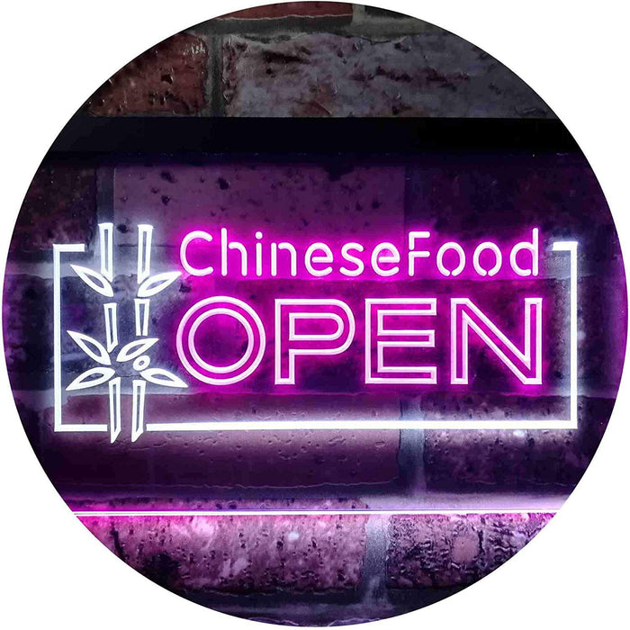 Open Restaurant Chinese Food LED Neon Light Sign - Way Up Gifts