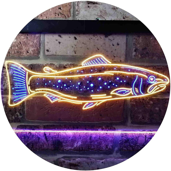 Fishing Bait Lure Hunting Camping Cabin LED Neon Sign Wall Light Man Cave  Décor