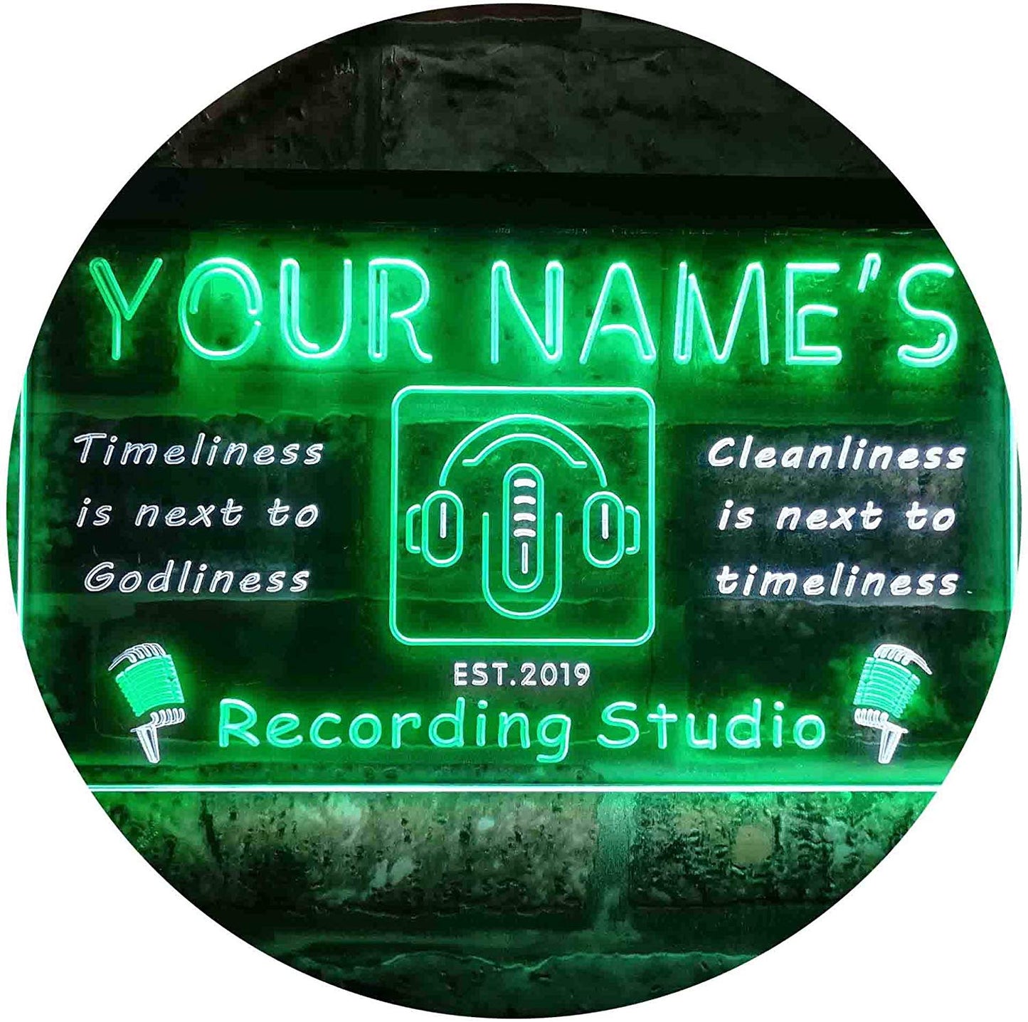 Custom Recording Studio LED Neon Light Sign - Way Up Gifts