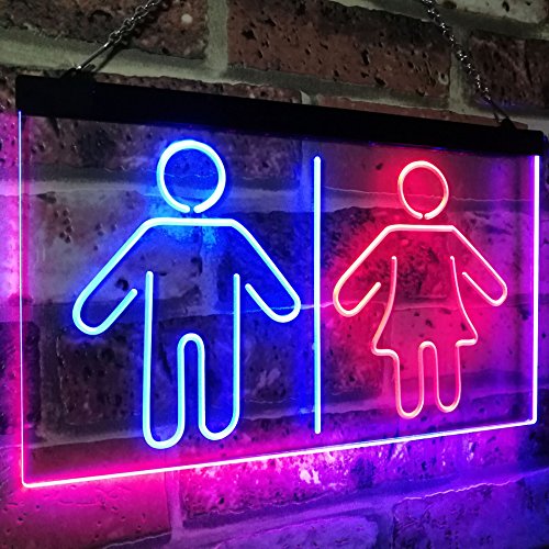 Buy Restrooms LED Neon Light Sign — Way Up Gifts