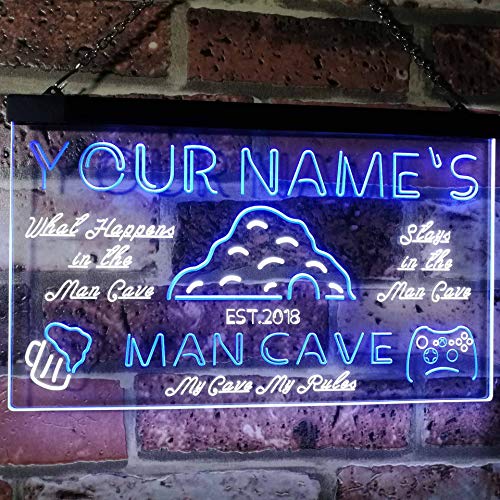Custom Man Cave LED Neon Light Sign - Way Up Gifts