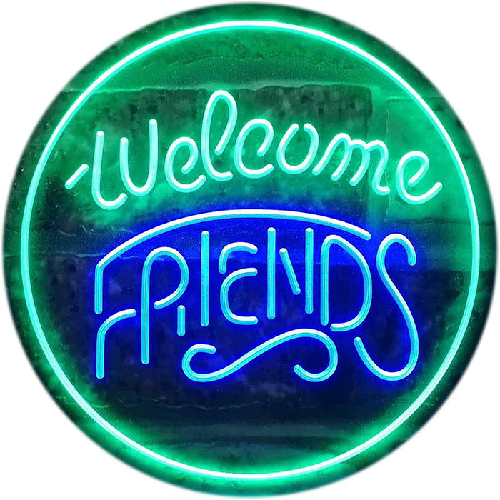 Welcome Friends LED Neon Light Sign - Way Up Gifts