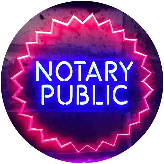 Notary Public LED Neon Light Sign - Way Up Gifts