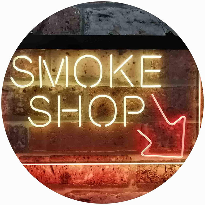 Smoke Shop Arrow LED Neon Light Sign - Way Up Gifts